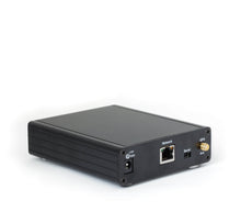 Load image into Gallery viewer, TM2000B GPS PTP grandmaster clock for CANsub time sync - rear connections for power Ethernet and SMA antenna