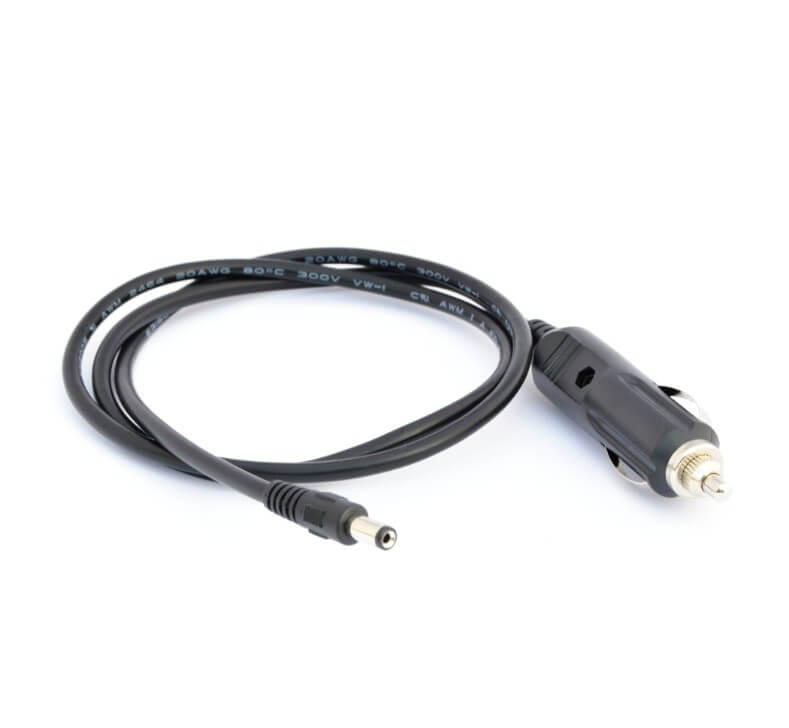 Car adapter with DC plug