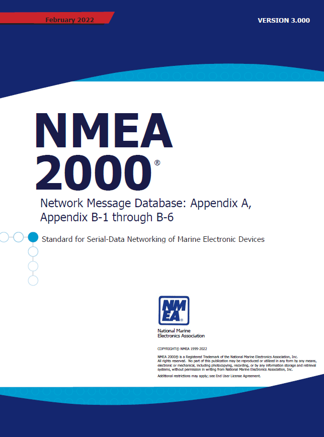 NMEA 2000 PDF Appendix B Frontpage