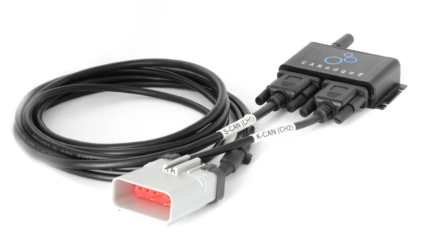 RP1226 truck connector ELD J1939 CANedge