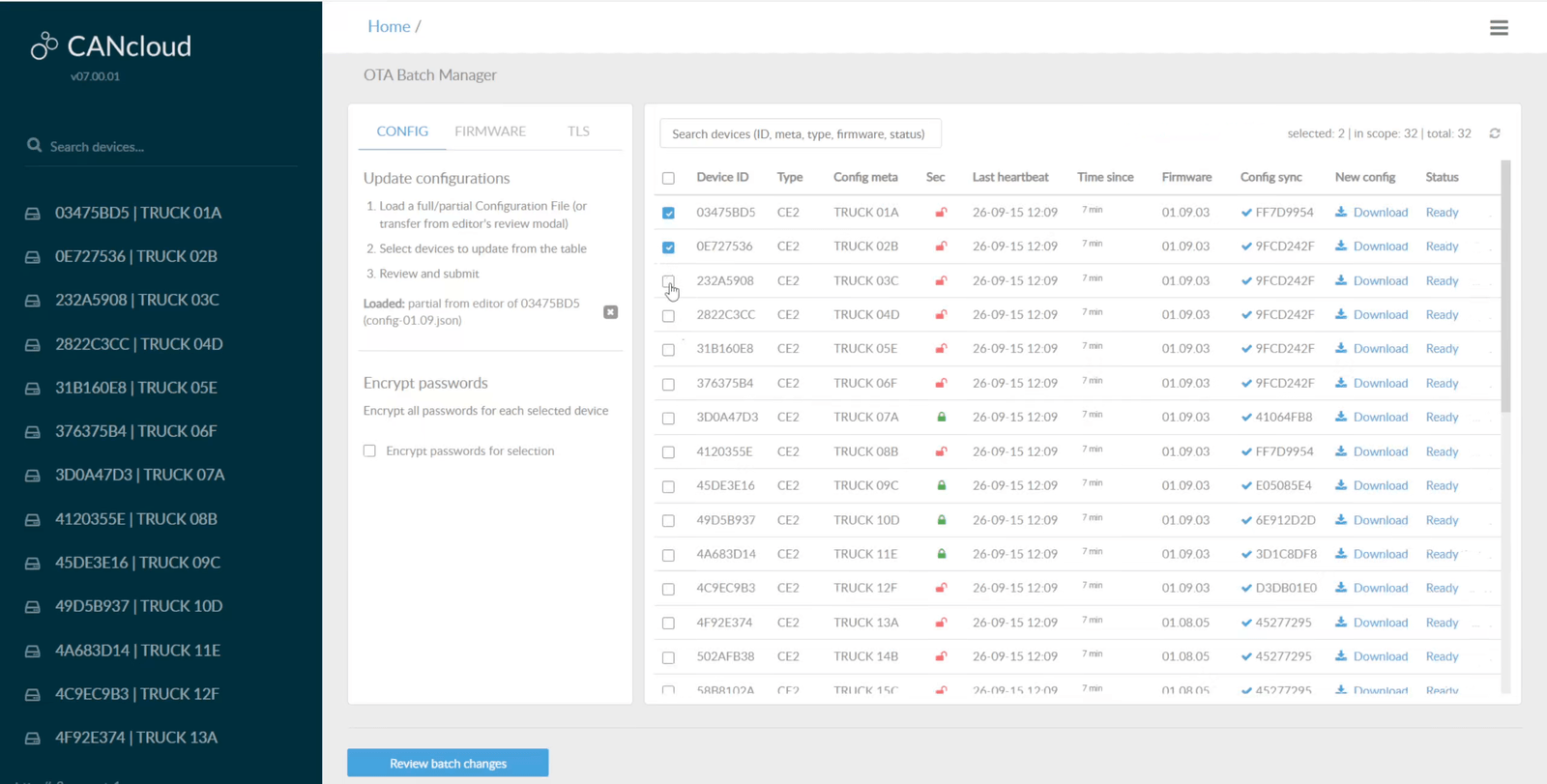 CANcloud OTA updates