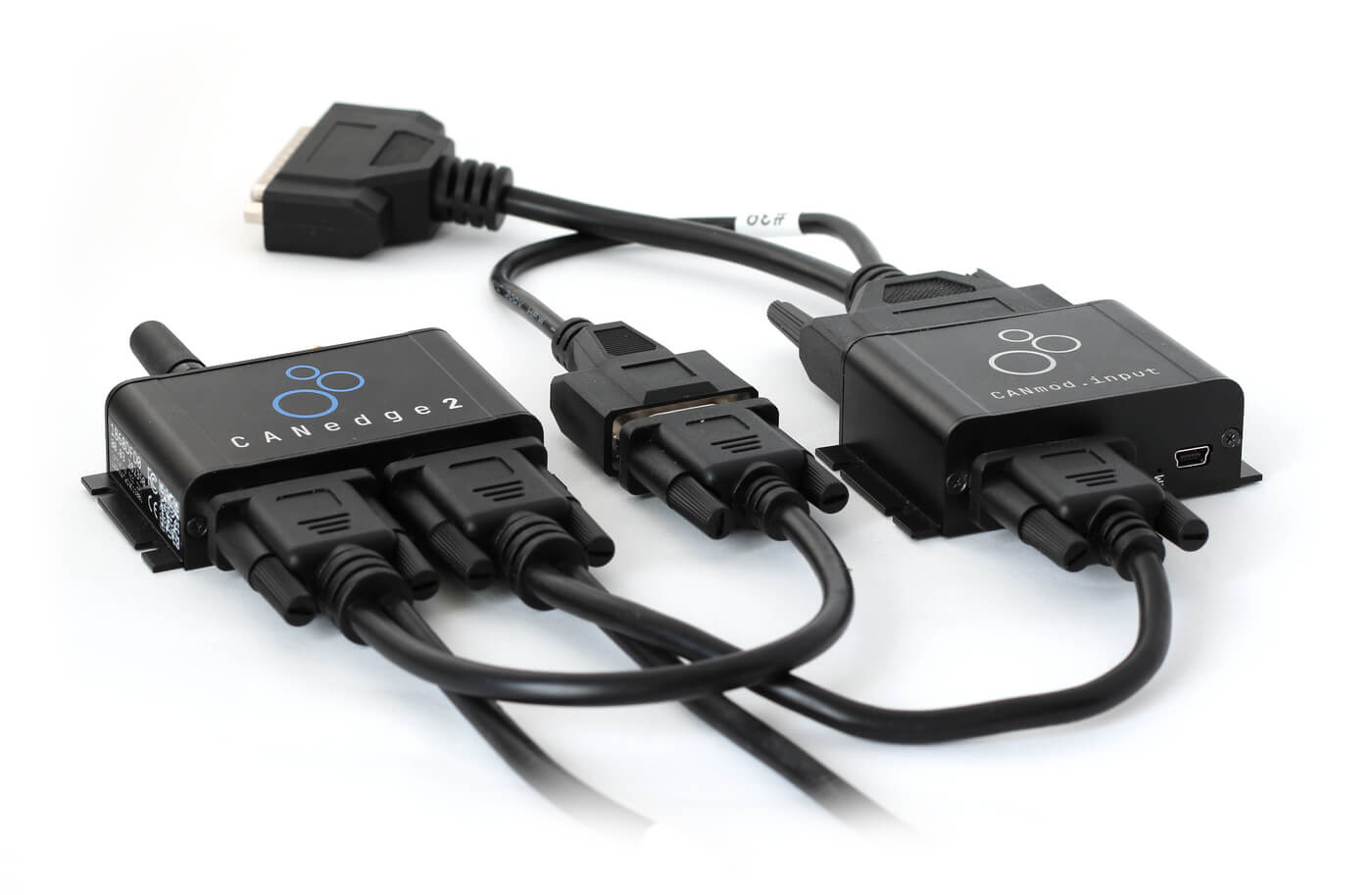 CANmod.input CANedge installation DB25-DB25/DB9