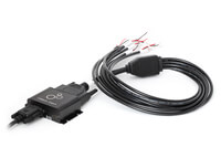 The optional DB25-input adapter cable enables plug & play connection of a variety of sensors via open wires for each channel (insulated via heatshrinked pin headers)