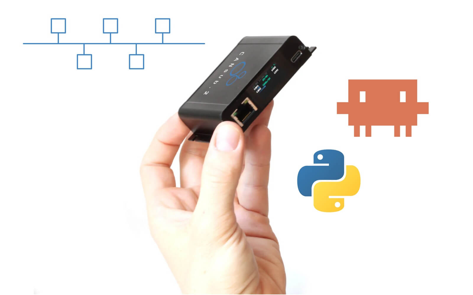 CANsub CAN interface combined with python-can and a Claude Code skill for AI reverse engineering