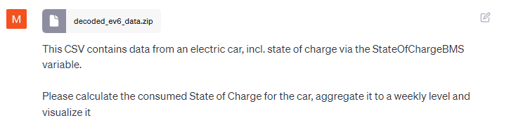 ChatGPT prompt calculate consumed state of charge