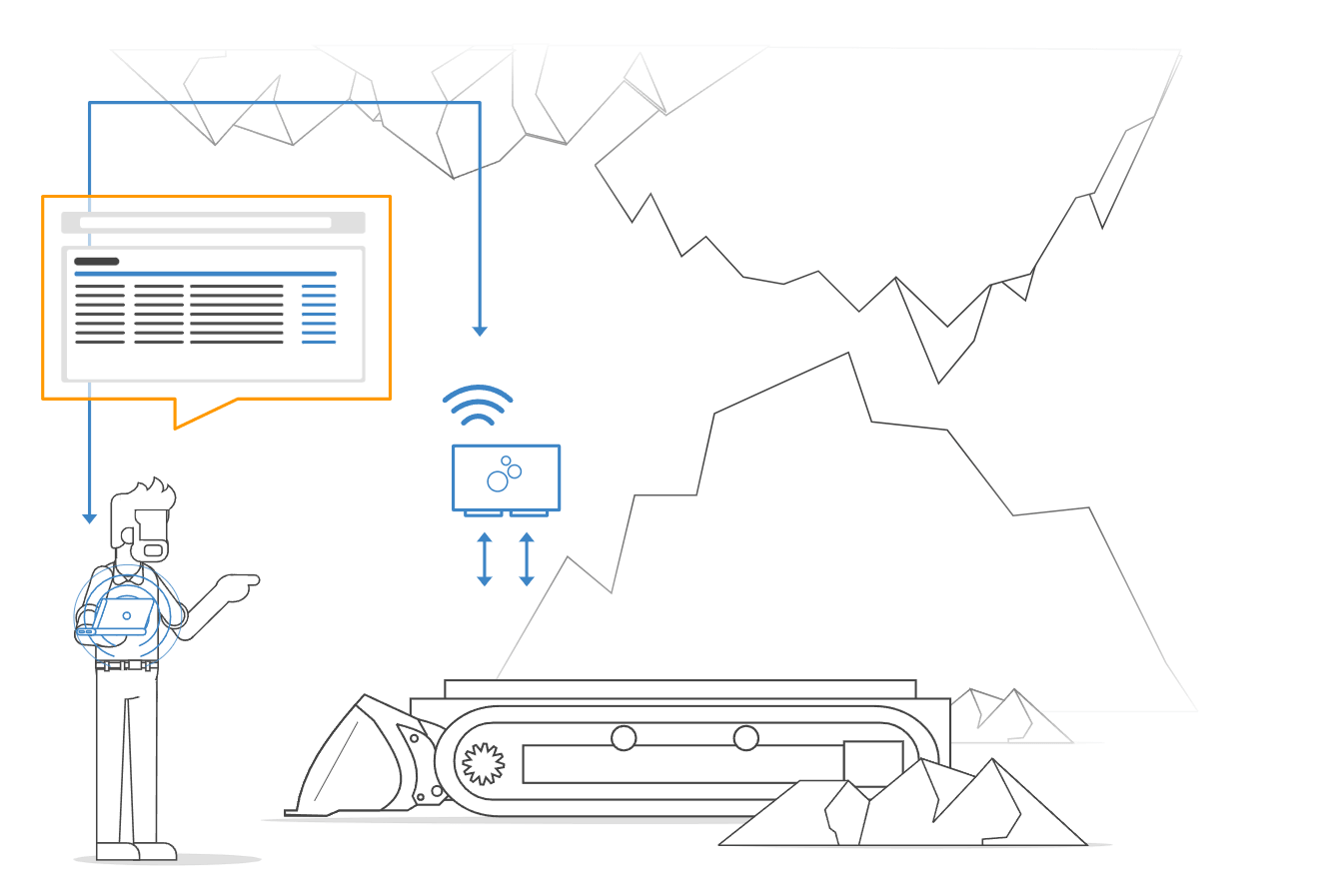 Mining diagnostics via WiFi