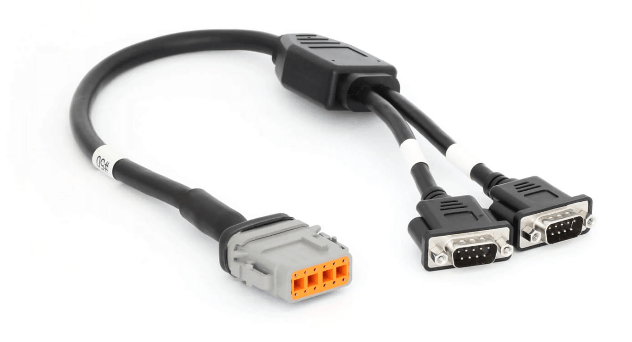 DTM06-12SA-DB9/DB9 adapter for IP67 enclosure