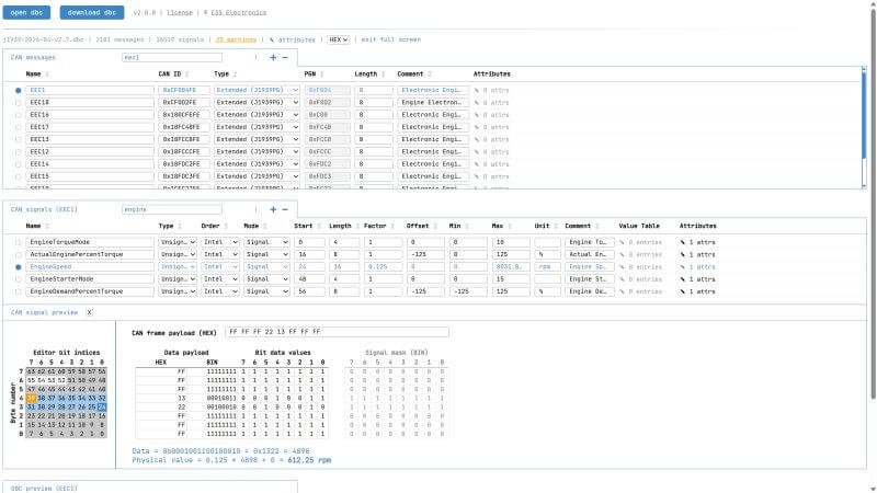 DBC editor v2