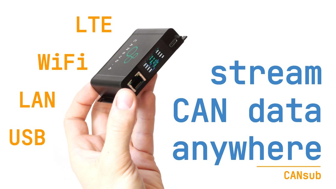 Video: CAN-Ethernet interface - USB, LAN, WiFi, LTE