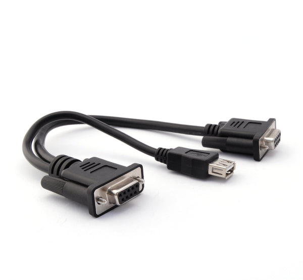 DB9 to DB9 and USB adapter cable